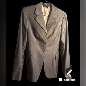 NEW - NWT Beautiful Brown Grand Prix Virgin Wool Hunt / Show / Competition Coat